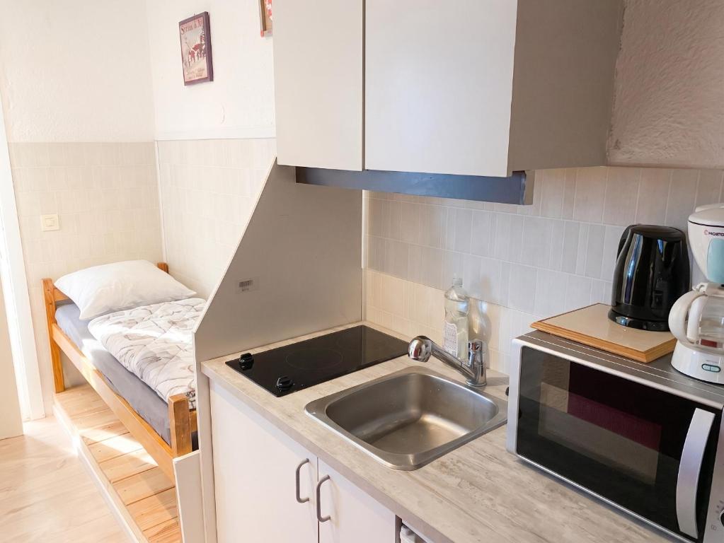 Studio cosy à Uvernet-Fours / 15 m² / Vue montagne - 4