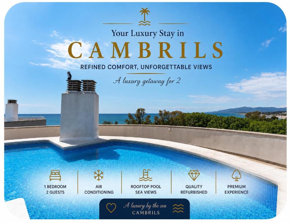 Cambrils Apartment with Rooftop Pool - AC & Just 50m from Beach! - 1