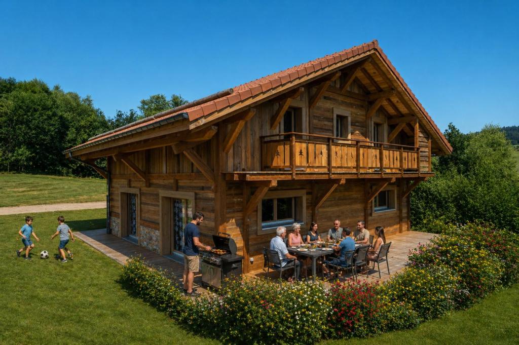 Chalet d'exception 10 personnes avec sauna privatif et piscine naturelle - Le Domaine des Fleurs Gérardmer - 1
