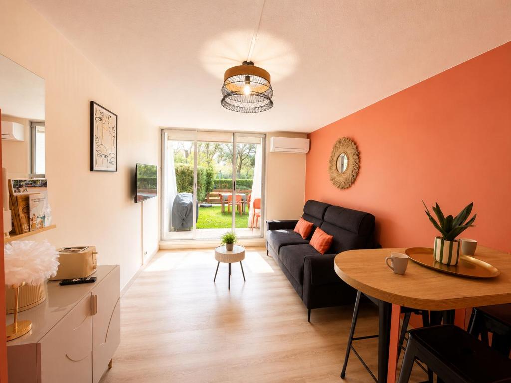 La Grande Motte - Studio double cabine 4-5p - Plage à pied - Parking privé - Terrasse - 4