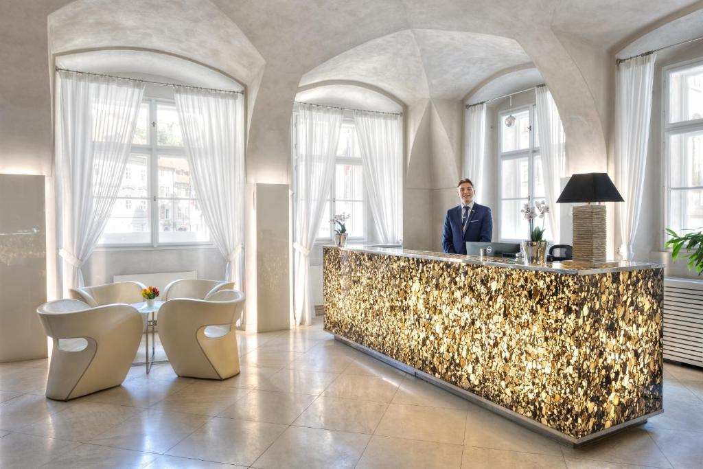 Lobby, Hotel Three Storks in Prague