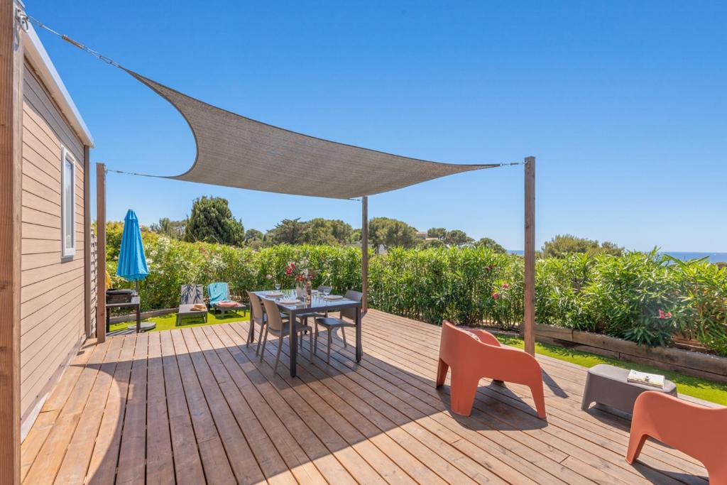 Le Laurier, mobil-home climatisé avec vue sur mer - 2