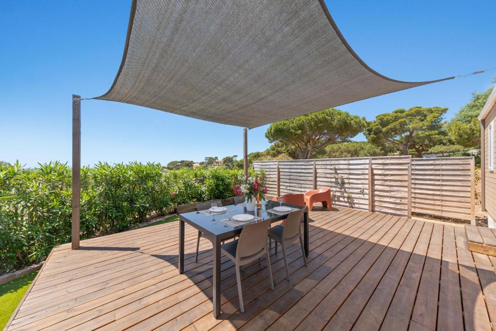 Le Laurier, mobil-home climatisé avec vue sur mer - 3