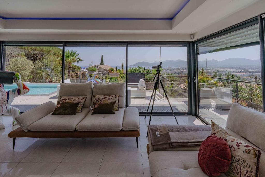 Luxury Villa Cannes Pool Sea View 10 People - 4