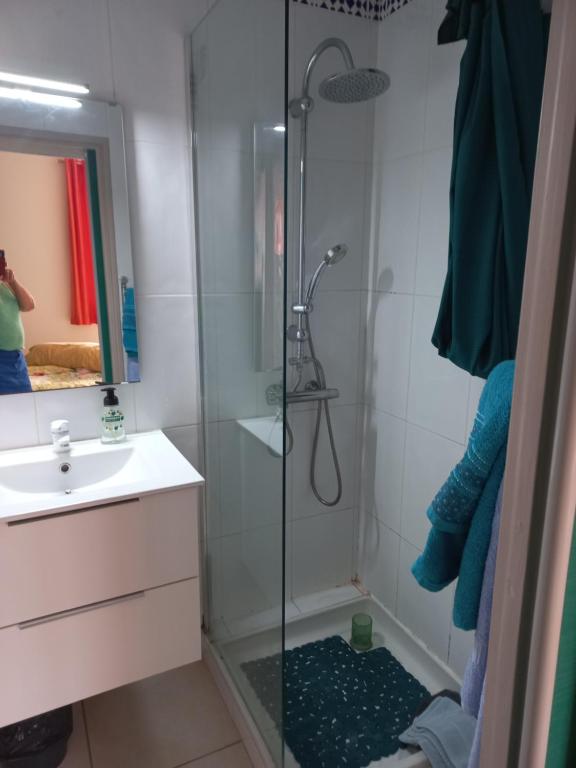 CANET Plage appartement vue latérale mer, 1 chambre , WIFI, climatisation, parking sécurisé couvert - 2