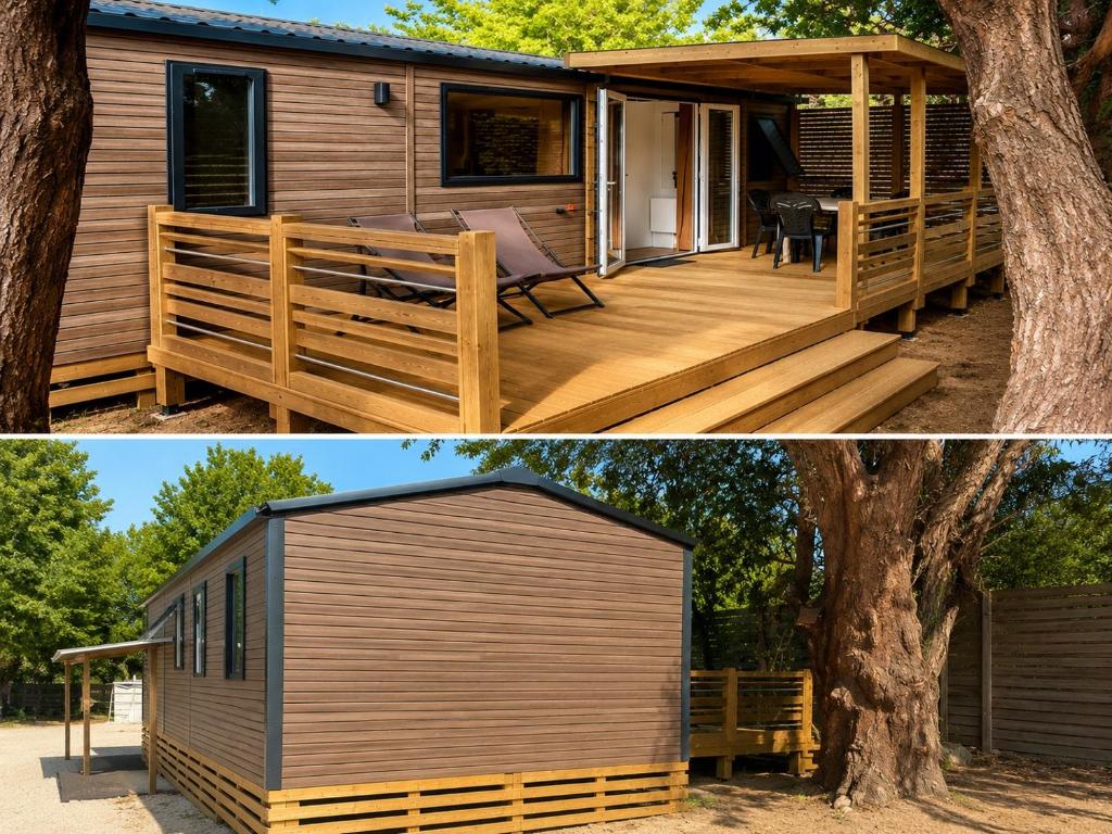 Mobil home neuf 35m2 clim fibre tv 3 chambres plage à 2 min 6 à 7 personnes - 2