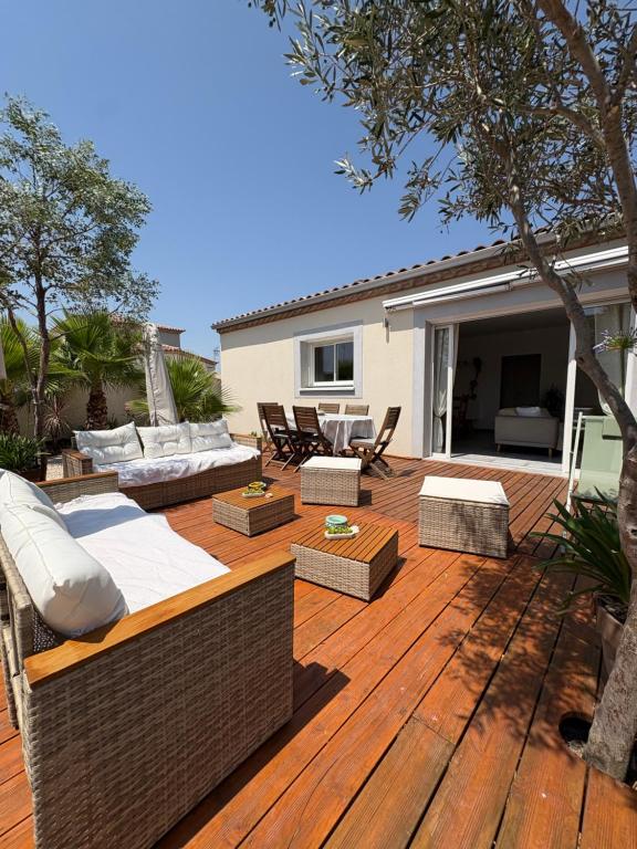 Villa au calme, récente, animaux acceptés, proche Valras plage - 3