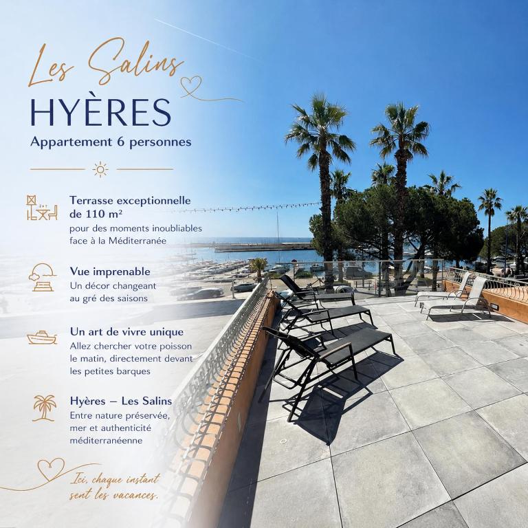 110 M2 de terras vue mer, pieds dans l eau pour 6 pers maxi avec clim et wifi fibre avec 390 places de PARKING GRATUITES à proximité - 1