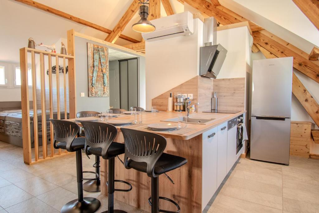 L'écrin Précieux - Clim, Spa, Sauna - 2 suites parentales - 3