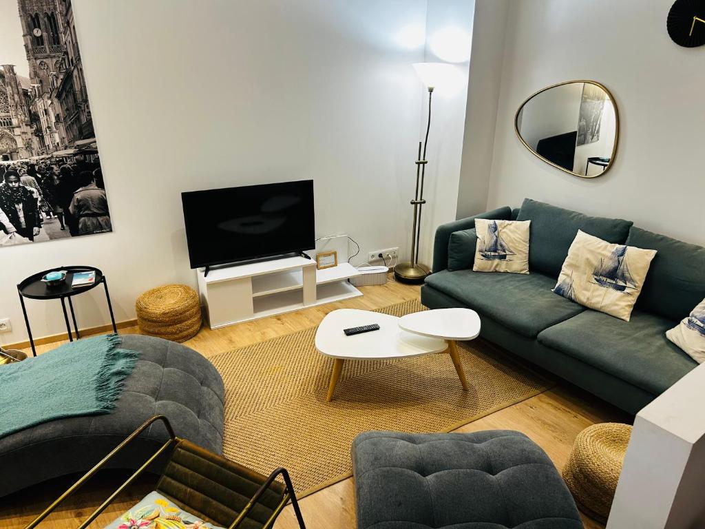 Grand appartement, 3 chambres, centre de Dieppe - 4