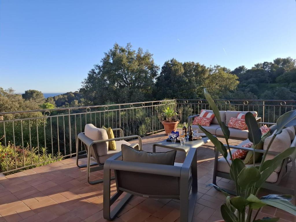 Villa les 3 sources d'Aiguebonne, Vue mer et Estérel, plages à pied - 3