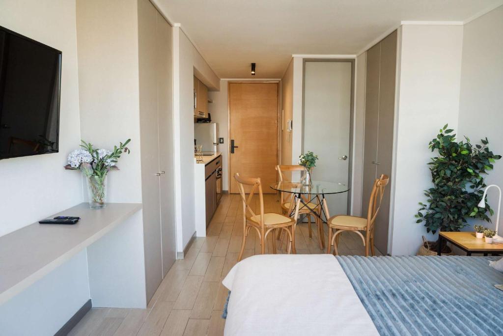 Comfortable Studio in Nunoa with Balcony and WiFi - 2