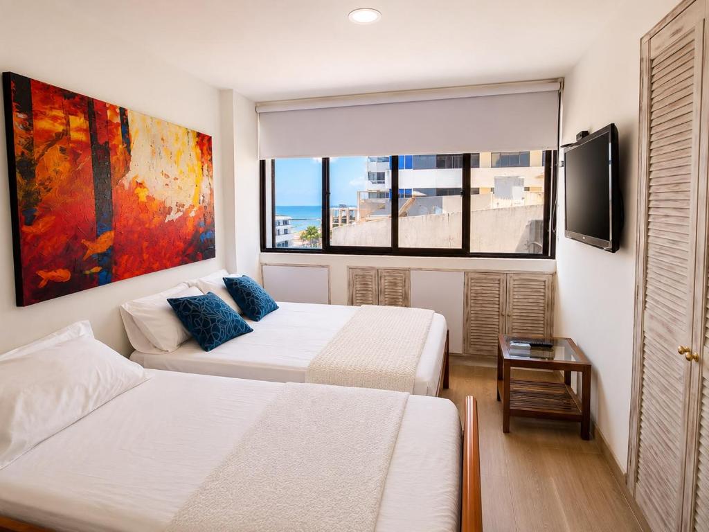 Apartamento con vista al mar, a pocos metros de la Playa , 2 habitaciones - 2