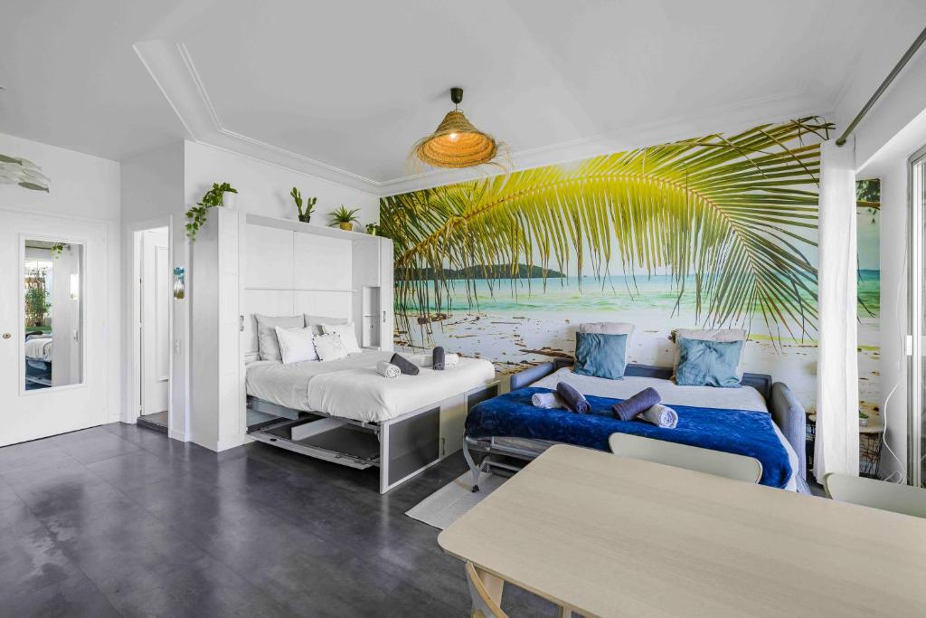 Studio Front de Mer Plage à 10 m Balcon et Parking - 4