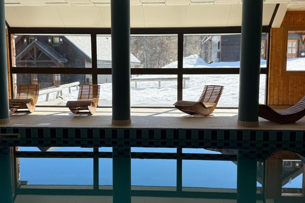 Risoul T2 4 pers Piscine et sauna proche pistes - 5