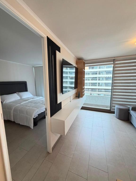 Hospédate con una vista de postal, en la comuna de Macul Este acogedor apartamento de1 Habitación 1 Baño con una laguna navegable - 2