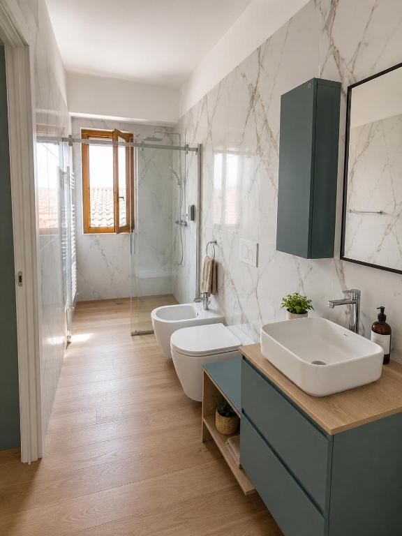 ZAGARA -Intero Appartamento 3 Camere con 3 Bagni - Aria Condizionata - Centro No ZTL - Entire Apartment - 3 Ensuite Bedrooms with AC - City Centre No LTZ - 4