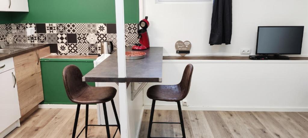 Appartement calme Calais centre 18 m², clim - 3