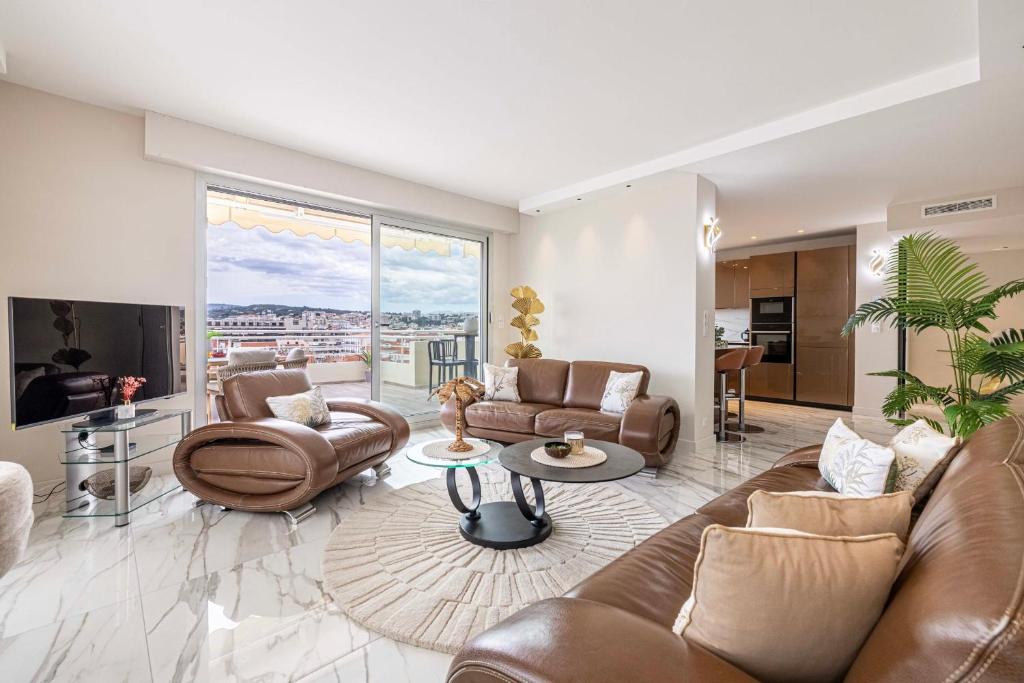 45 CROISETTE - Luxurious 3-bedroom Croisette terrace and sea view - 3