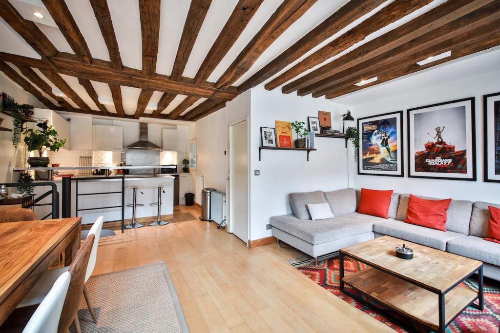 Duplex typiquement parisien#Le Marais#Paris04#2Chambres - 3