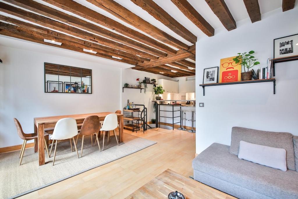 Duplex typiquement parisien#Le Marais#Paris04#2Chambres - 4