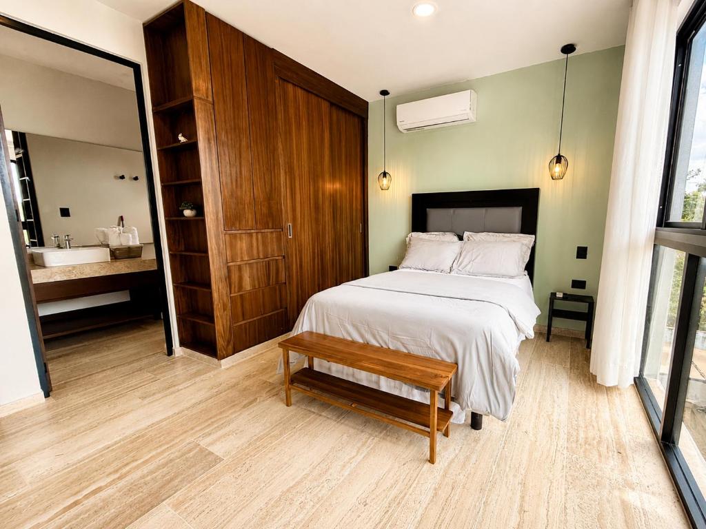 Departamento 2 Recamaras con Workspace, WiFi y Alberca - 5