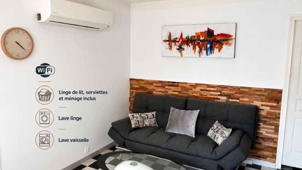 Villa Magaly T3 à 50 m de la plage et de Valras centre avec linge de lit et ménage inclus - 1