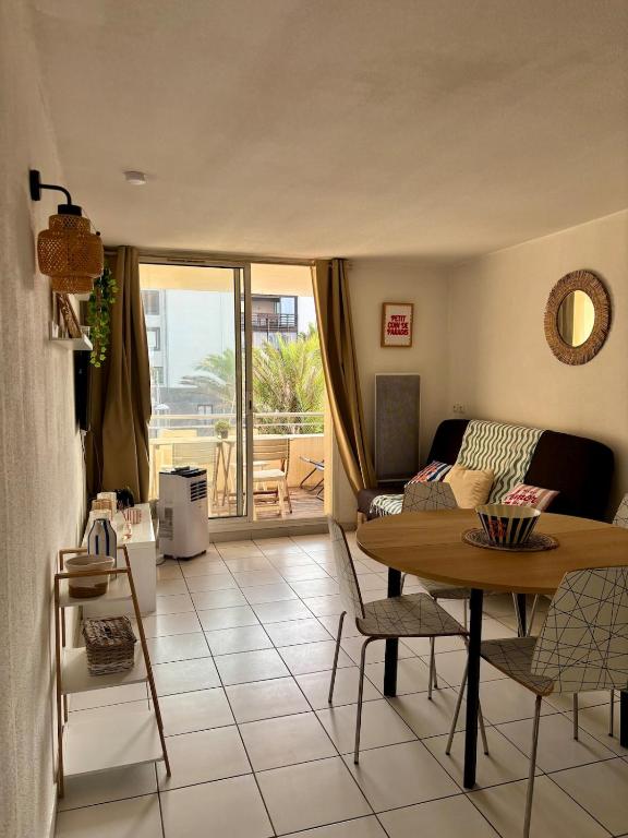 Studio vue mer, Piscine ,Parking, Rochelongue - 1