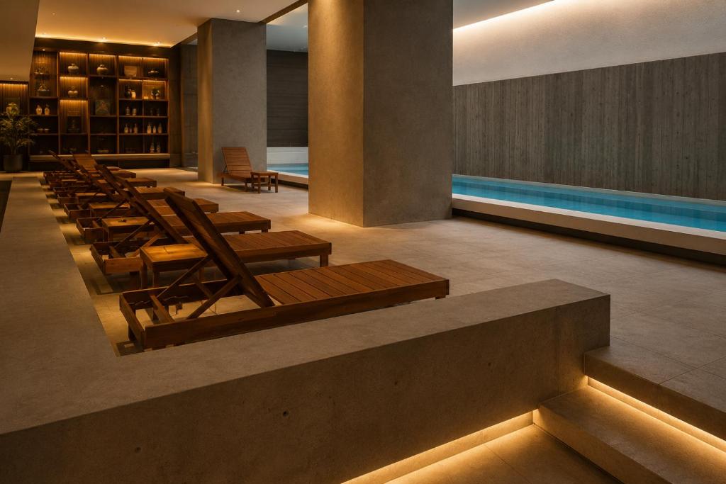 Depto Pablo - Depto Edificio Royal Park Zona La Perla Con Vista al Mar y Amenities Para 4 PAX - Hola Sur - 4