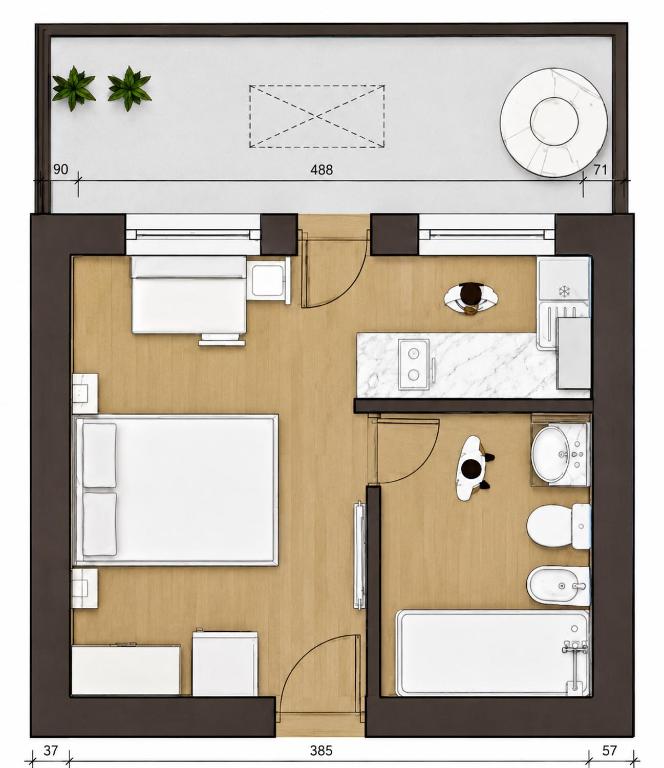 Center Studio Apartamento en el centro de Trelew - 2