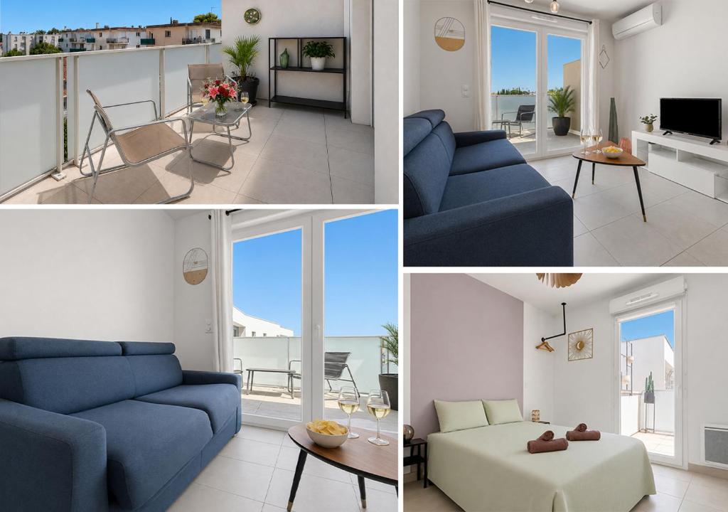 Charmant T2 climatisé avec balcon et parking - 2