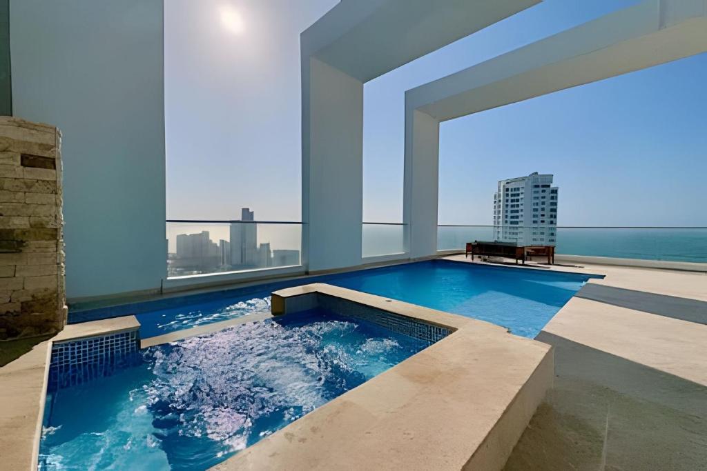 Apartamento 1 Dormitorio Bocagrande. Vista Panorámica Mar - 3