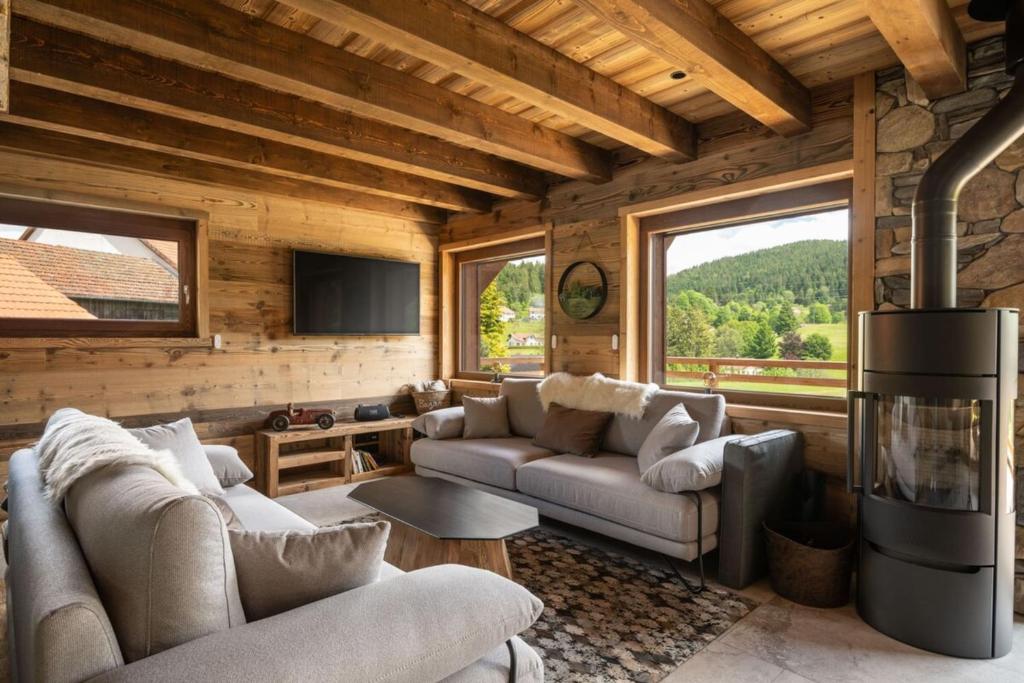 Chalet Marcel Chalet Prestige avec spa sauna & à deux pas de la fôret - 4