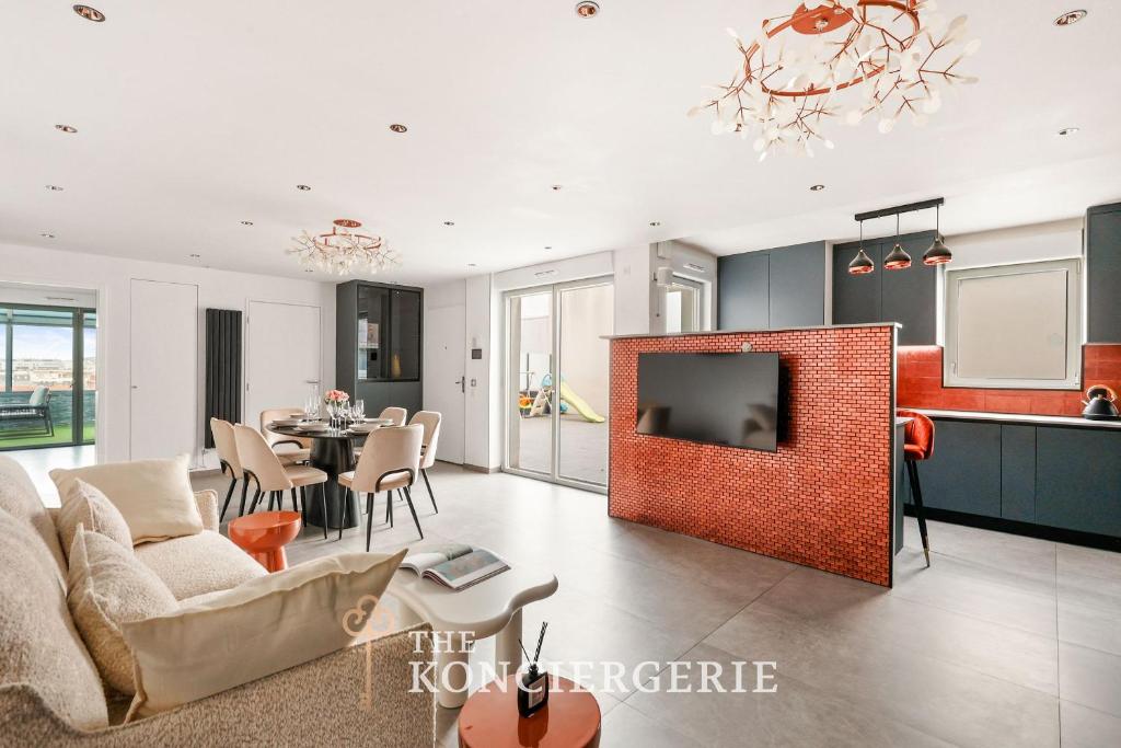 Penthouse de 210m2 comprenant 3 chambres à Paris avec Terrasse et Véranda avec climatisation - 5