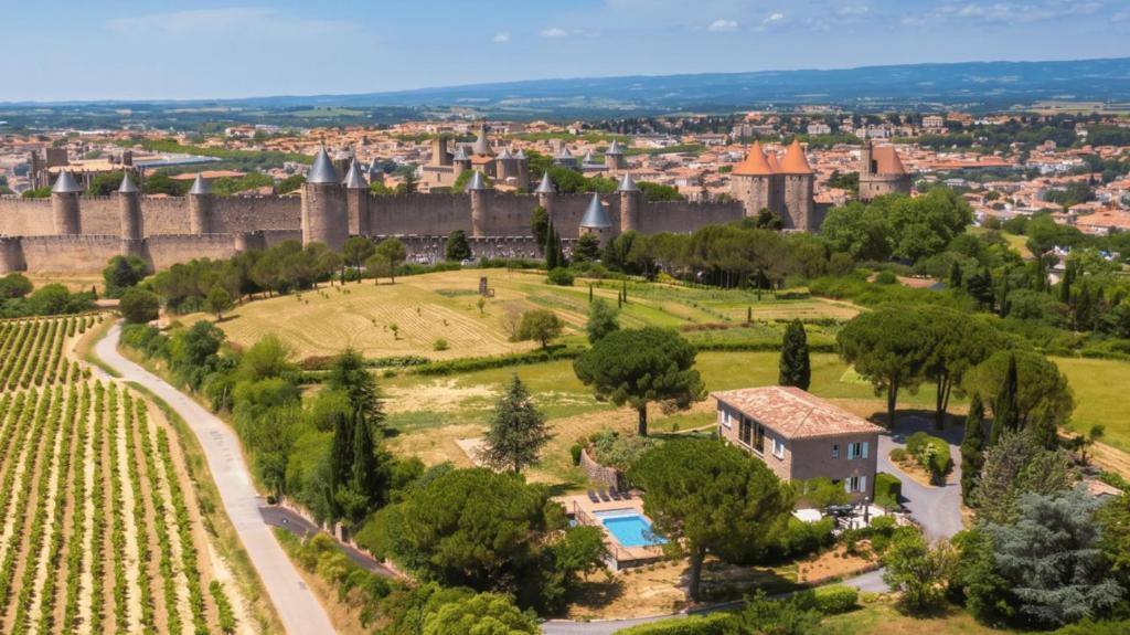 L'écrin de la Cité, Grand Panorama, vue unique sur les remparts de Carcassonne - 2
