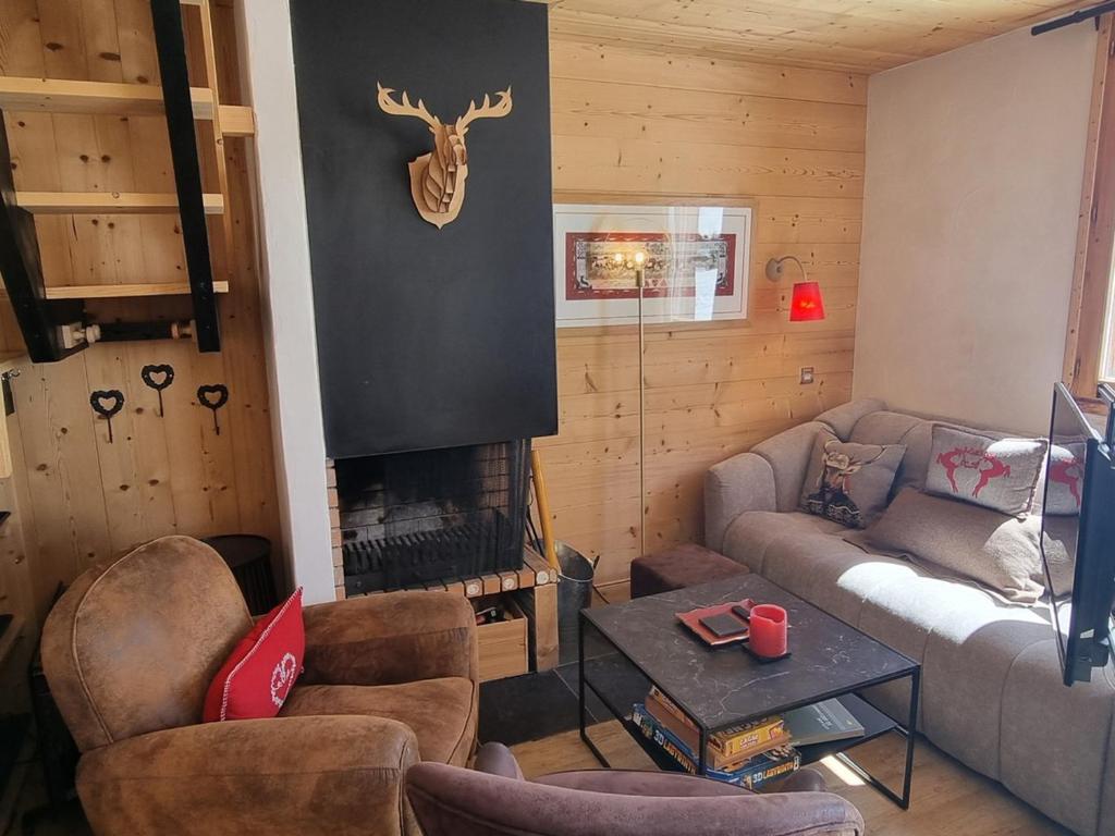 Duplex chaleureux, 6 pers., vue pistes - 1