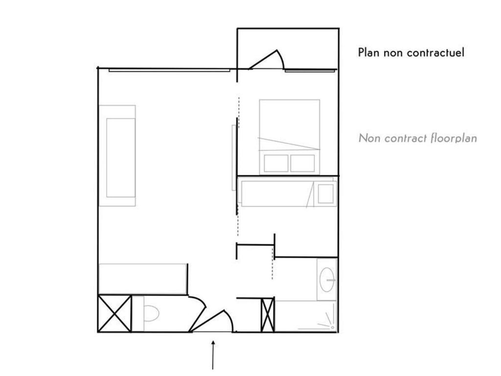 Appartement ski aux pieds - 4 pers. - FR-1-518-223 - 4