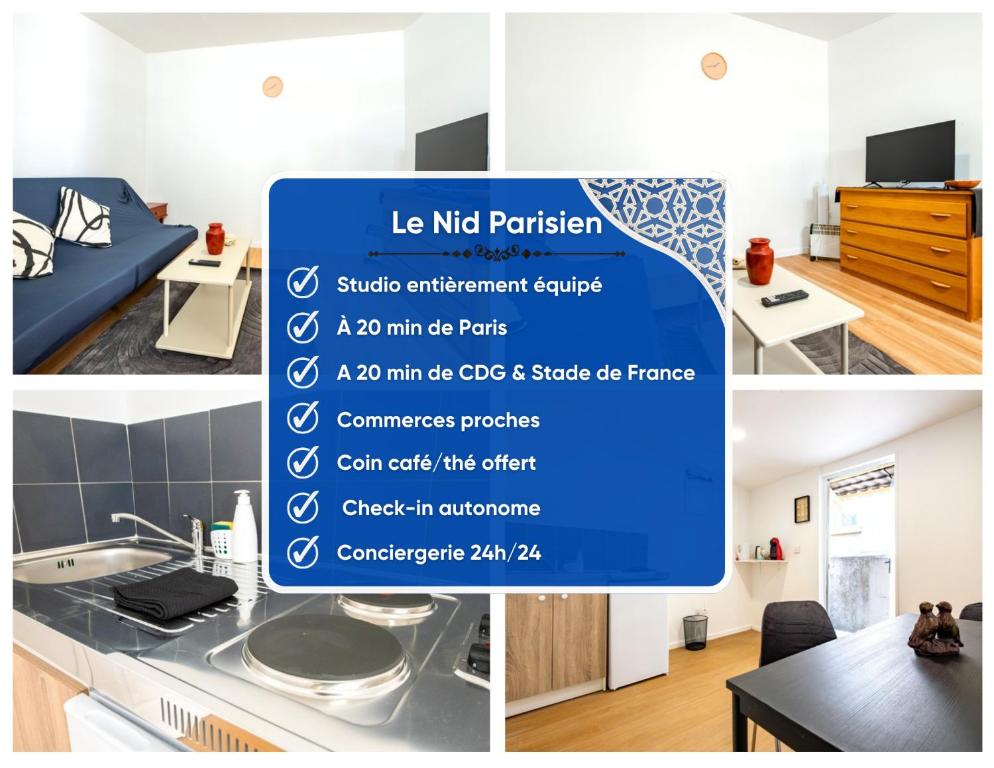 Le Nid Parisien - Studio proche CDG et Stade de France - 2