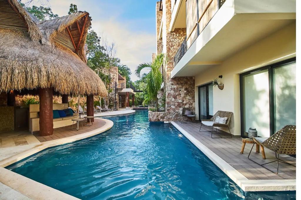 Suite in Aldea Zama, Work & Pool, Long Stays - 2