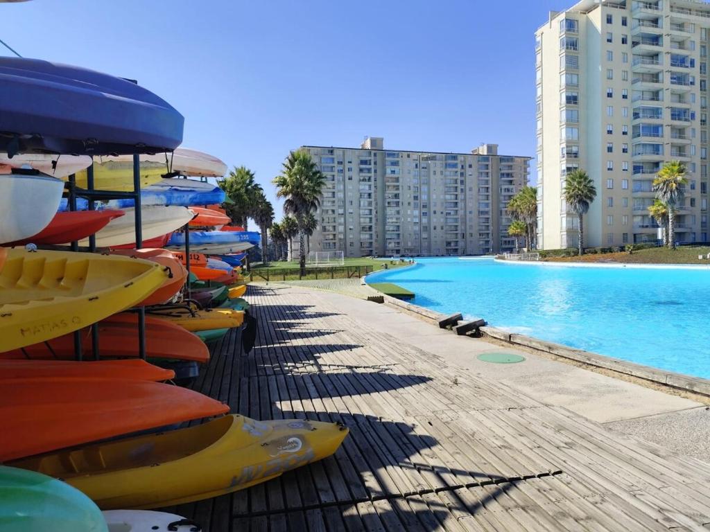 Modern apartment with navigable lagoon in Algarrobo - 4