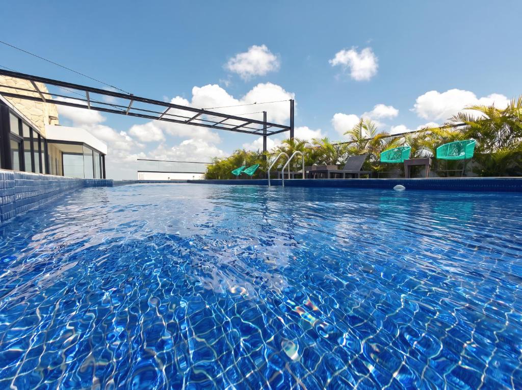 Studio mit Pool, King-Size Bed, Balkon - 3