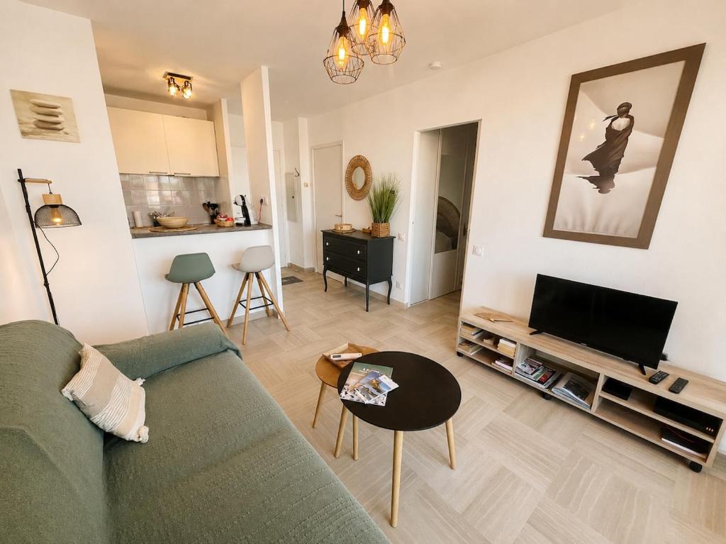 Les Pins Bleus, T2, 4p, AC, PK, Plage et Piscine - 3