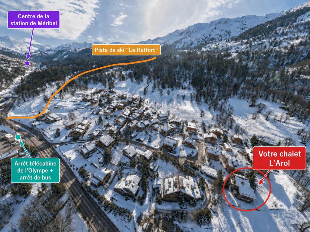Méribel - 200 m des pistes de ski - Appartement dans chalet - parking privé - 3