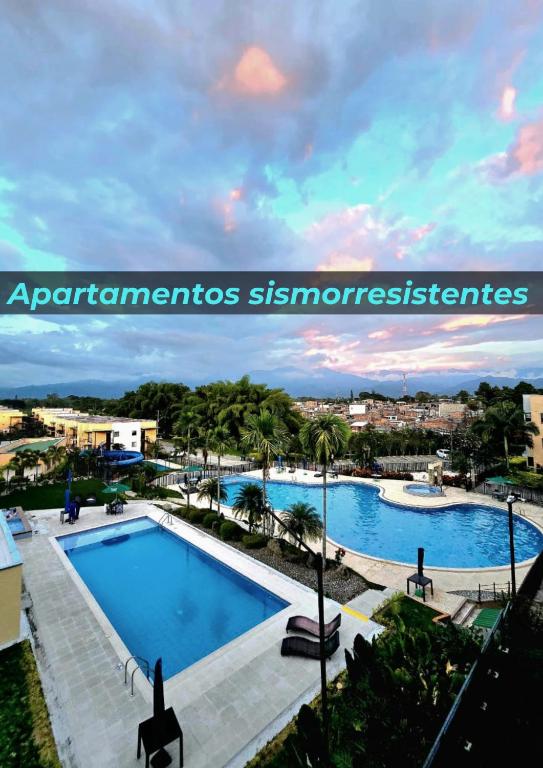 Apartamentos Privados de 3H y 2H a 5m del Aeropuerto, 20 minutos del Parque del Cafe y Centro de Armenia con 4 Piscinas, 3 Jacuzzi, Sauna By Molca - 1