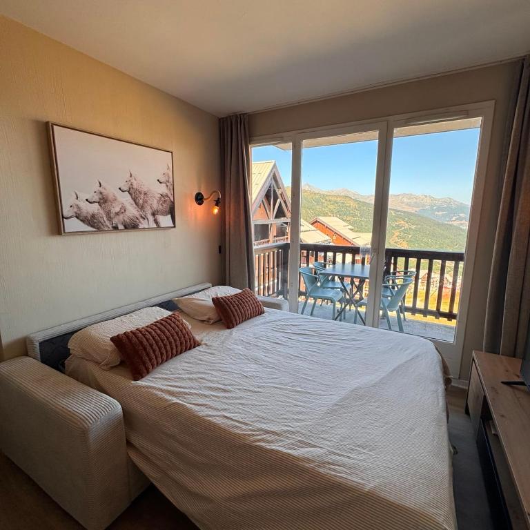 Les balcons de Valmi Pieds au piste Vue montagne - 4