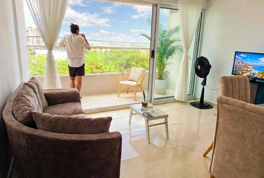 Apto 3Hab Piso 5 Piscina Gym Wifi Aire AC Parqueadero Soledad - 3