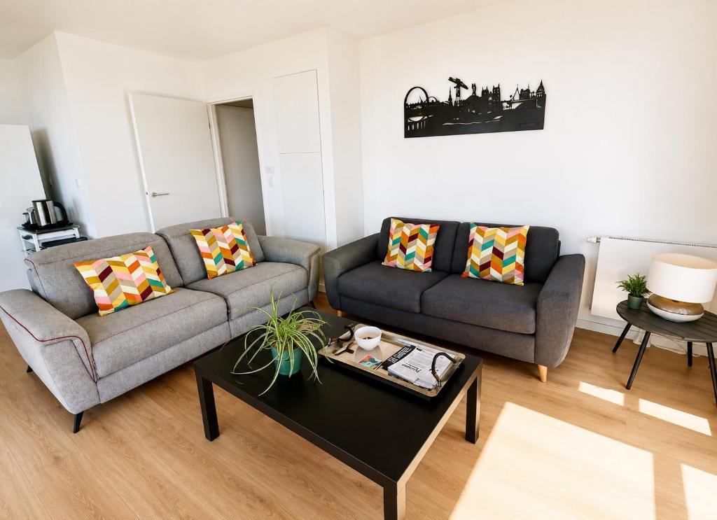 Appartement standing Vue panoramique sur Nantes - 4