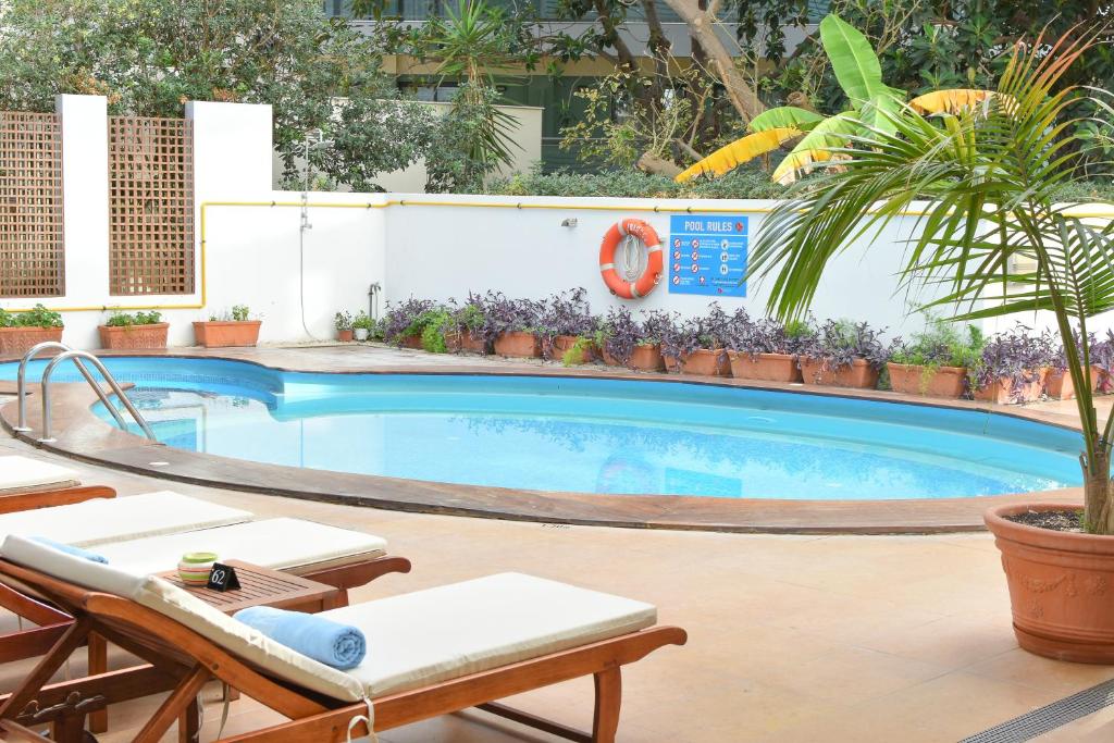 Ibiscus Hotel — Swimming pool in Rhodes Town, South Aegean