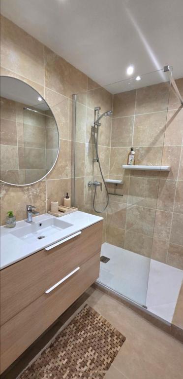 Terrasses de la Corniche, 2p 65m2 spacieux, terrasses mer & montagne, piscine et parking privé - 5