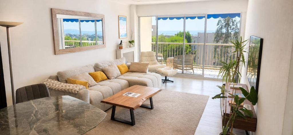 Terrasses de la Corniche, 2p 65m2 spacieux, terrasses mer & montagne, piscine et parking privé - 3
